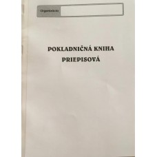 Pokladničná kniha priepisová , A4, 100l, NCR, 2x číslované